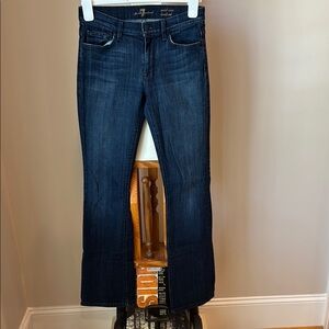 7 For All Mankind Mid Rise Boot Cut Jeans